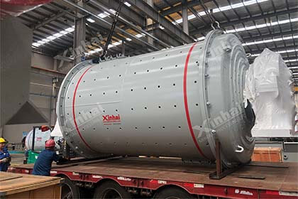 The workers began to load the ball mill